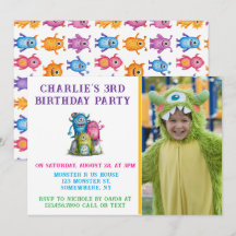 水の色モンスターズキッズバースデーパーティー