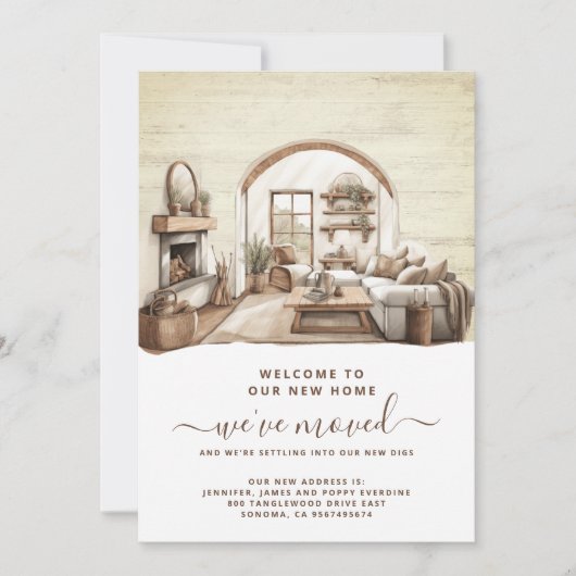 水の色モーニングホームホームインテリア 案内状 (正面)