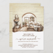 水の色モーニングホームホームインテリア 案内状 (正面/裏面)