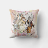 水の色ヤギ品種ホームデコール | GetYerGoat™ クッション (裏面)