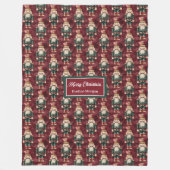 水の色ユニークフェスティバル深いトーンのホリデースロー フリースブランケット (正面)