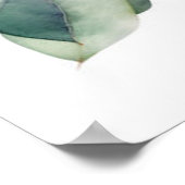 水の色ユーカリプリントウォールアート，セットの2 ポスター (角)