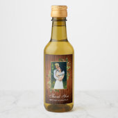 水の色ユーカリ緑の木ミニ ワインラベル (正面)