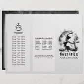 水の色ヨガ霊気一足王ピジョンポーズ (正面/裏面)