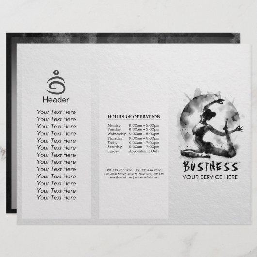 水の色ヨガ霊気一足王ピジョンポーズ (正面/裏面)