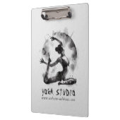 水の色ヨガ霊気一足王ピジョンポーズ クリップボード (左)