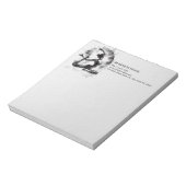 水の色ヨガ霊気一足王ピジョンポーズ ノートパッド (回転)