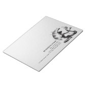 水の色ヨガ霊気一足王ピジョンポーズ ノートパッド (アングル)