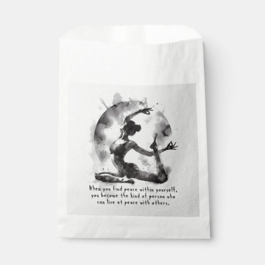 水の色ヨガ霊気一足王ピジョンポーズ フェイバーバッグ (正面)