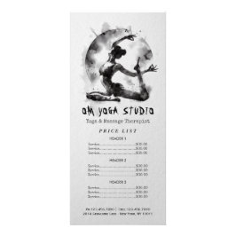 水の色ヨガ霊気一足王ピジョンポーズ ラックカード