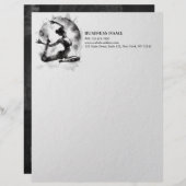 水の色ヨガ霊気一足王ピジョンポーズ レターヘッド (正面/裏面)