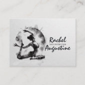 水の色ヨガ霊気一足王ピジョンポーズ 予約カード (正面)