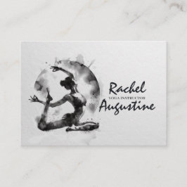 水の色ヨガ霊気一足王ピジョンポーズ 予約カード