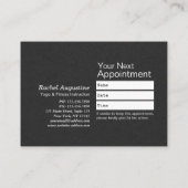 水の色ヨガ霊気一足王ピジョンポーズ 予約カード (裏面)