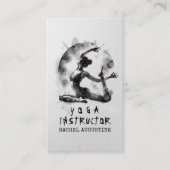 水の色ヨガ霊気一足王ピジョンポーズ 予約カード (正面)