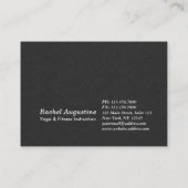 水の色ヨガ霊気一足王ピジョンポーズ 予約カード (裏面)