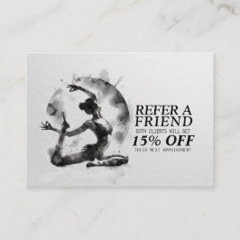 水の色ヨガ霊気一足王ピジョンポーズ 紹介カード