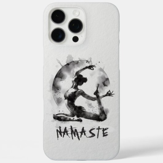水の色ヨガ霊気一足王ピジョンポーズ Case-Mate iPhoneケース (裏面)