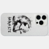 水の色ヨガ霊気一足王ピジョンポーズ Case-Mate iPhoneケース (裏面 (横))