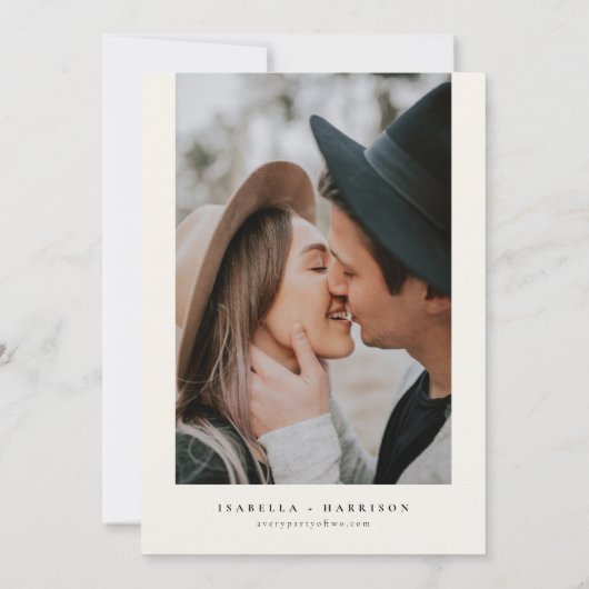 水の色ヨセミテ国立公園我々は駆け落ち 招待状 (裏面)