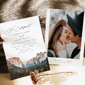 水の色ヨセミテ国立公園私たちは駆け落ち 招待状