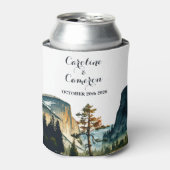 水の色ヨセミテ国立公園結婚のカリフォルニアUS 缶クーラー (缶正面)