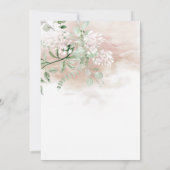 水の色ライト&エアリーブライダルガウンシャワー 招待状 (裏面)