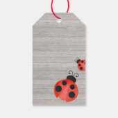 水の色ラディバグオンウッド誕生日の好意 ギフトタグ (裏面)