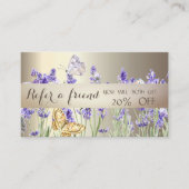 水の色ラバンダー蝶の紹介カード 紹介カード (正面)