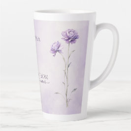 水の色ラベンダーメドウワイルドフラワー最高のマー カフェラテマグ