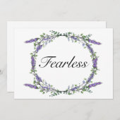 水の色ラベンダーユーカリエレガントプトゥスフィアレス 招待状 (正面/裏面)