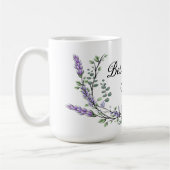 水の色ラベンダーユーカリ最高のマイバー コーヒーマグカップ (左)