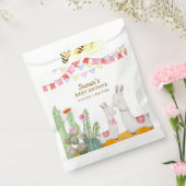 水の色ラマデザートカボスフィエスタベビーシャワー フェイバーバッグ (封をした状態)