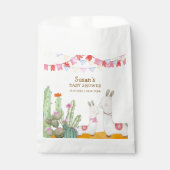 水の色ラマデザートカボスフィエスタベビーシャワー フェイバーバッグ (正面)