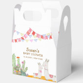 水の色ラマデザートカボスフィエスタベビーシャワー フェイバーボックス (見開き)