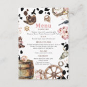 水の色リッエレガントトル女性のカーボーイロデオカントリーバ エンクロージャーカード (正面)