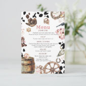 水の色リッエレガントトル女性のカーボーイロデオカントリーバ エンクロージャーカード (スタンド正面)