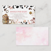 水の色リッエレガントトル女性のカーボーイロデオカントリーバ エンクロージャーカード (正面/裏面)