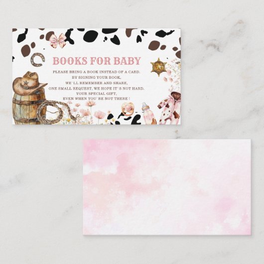 水の色リッエレガントトル女性のカーボーイロデオカントリーバ エンクロージャーカード (正面/裏面)