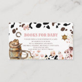 水の色リッエレガントトル女性のカーボーイロデオカントリーバ エンクロージャーカード (正面)