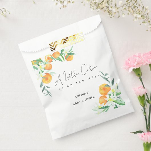 水の色リトルかわいこちゃんは途中の赤ちゃんシャワー フェイバーバッグ (封をした状態)