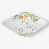 水の色リトルかわいこちゃんは途中の赤ちゃんシャワー ペーパープレート (傾斜あり)