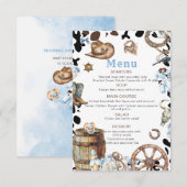 水の色リトルエレガントカウボーロデオカントリーバブ エンクロージャーカード (正面/裏面)