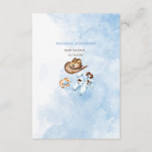 水の色リトルエレガントカウボーロデオカントリーバブ エンクロージャーカード (裏面)