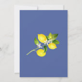 水の色リトルシトラスレモンベビーshowInvitation 招待状 (裏面)