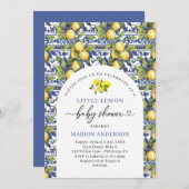 水の色リトルシトラスレモンベビーshowInvitation 招待状 (正面/裏面)