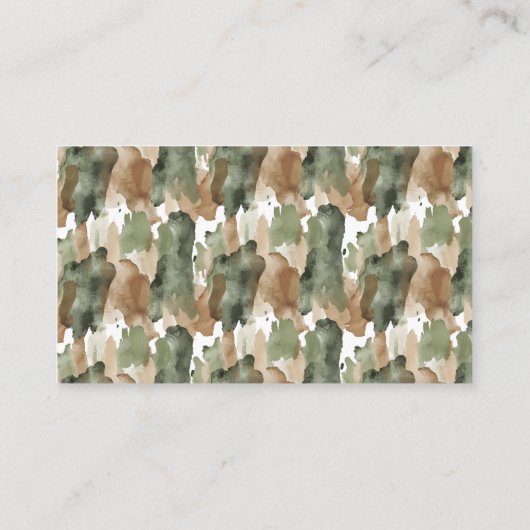 水の色リトルハンターベイビーシャワーおむつラフ エンクロージャーカード (裏面)