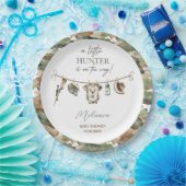 水の色リトルハンターベビーシャワー ペーパープレート (パーティー)