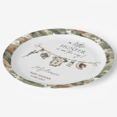 水の色リトルハンターベビーシャワー ペーパープレート (アングル)