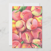 水の色リトルピーチの途中の赤ちゃんシャワー 招待状 (裏面)